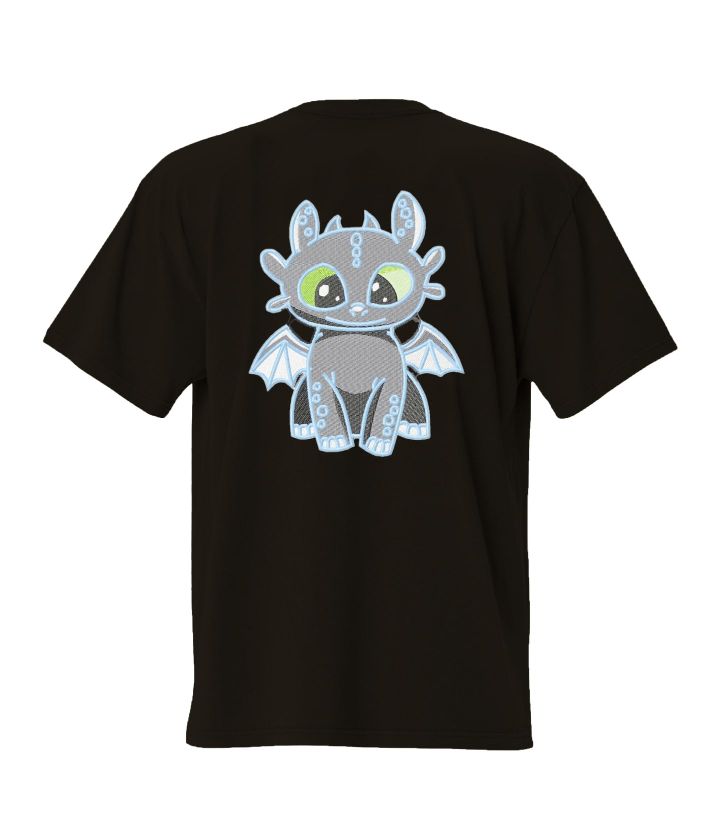 Baby Dragon Toothless Machine Embroidery Premium Oversized T-Shirt