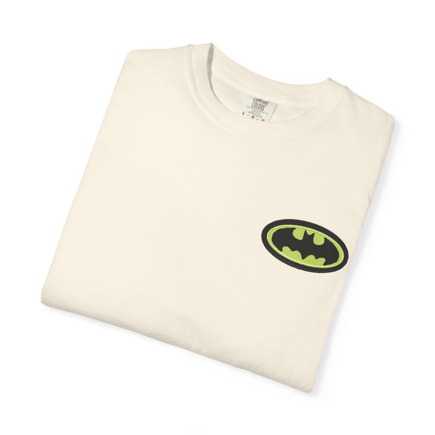 Premium Cotton T-Shirt with Bat-Inspired Embroidery
