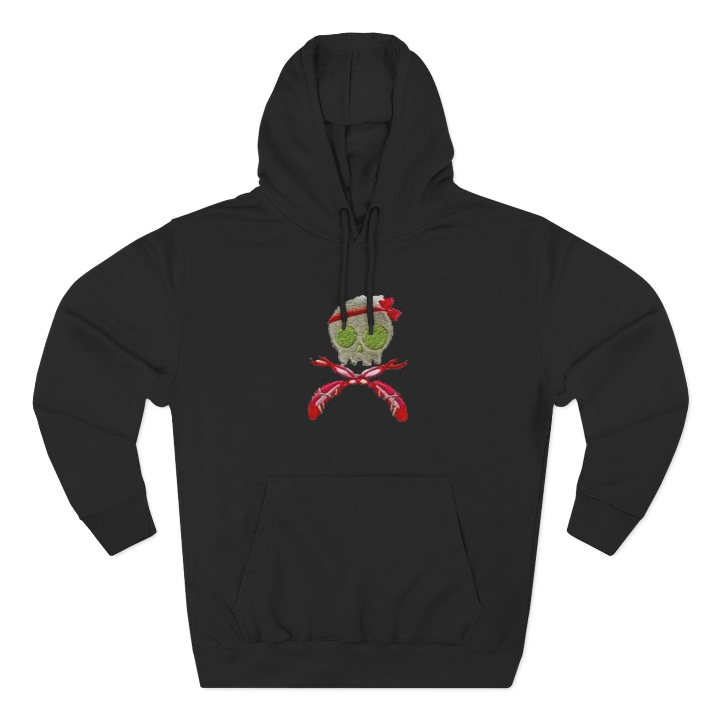 Pirate skull embroidery design hoodie