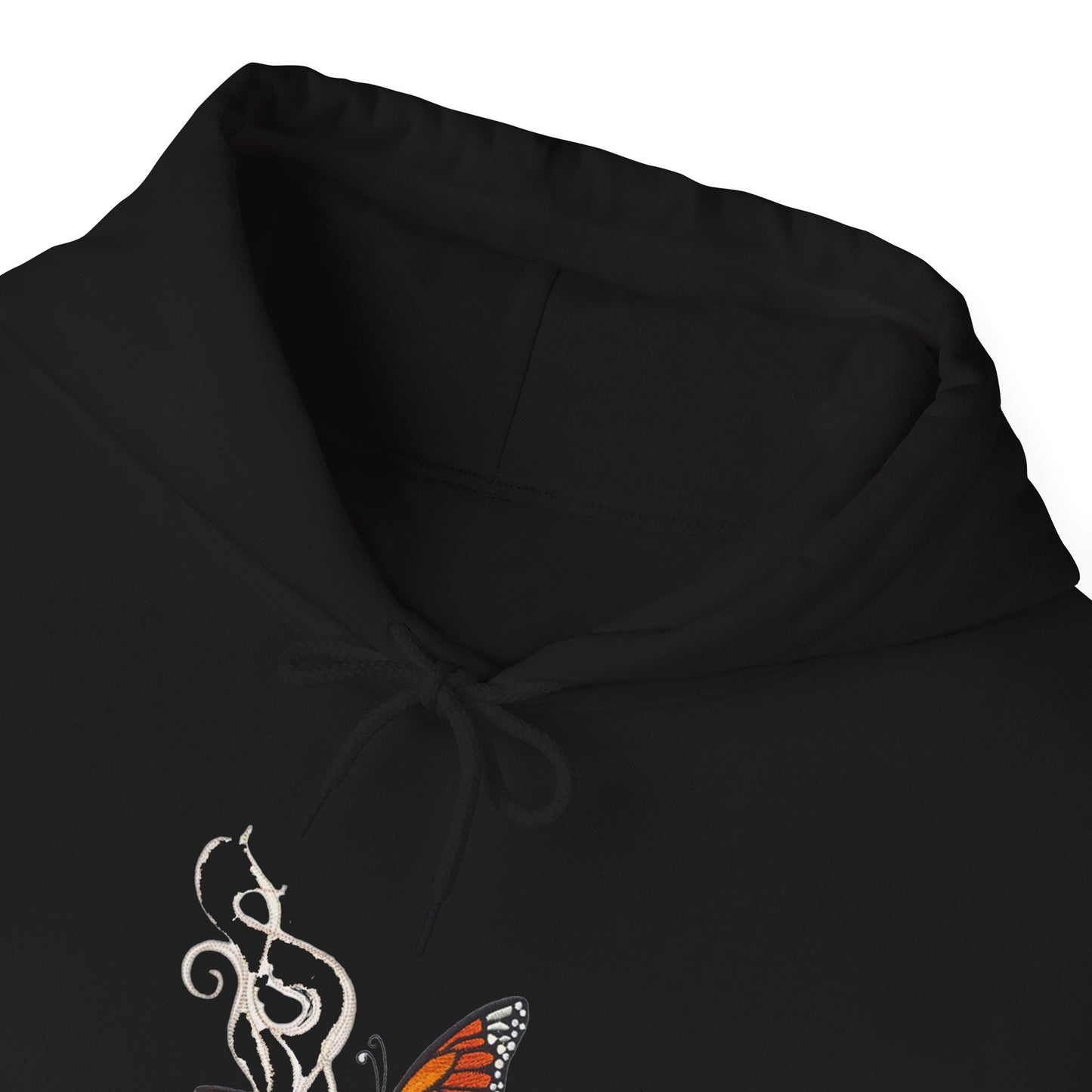 Coffee Break Butterfly Embroidery Design hoodie