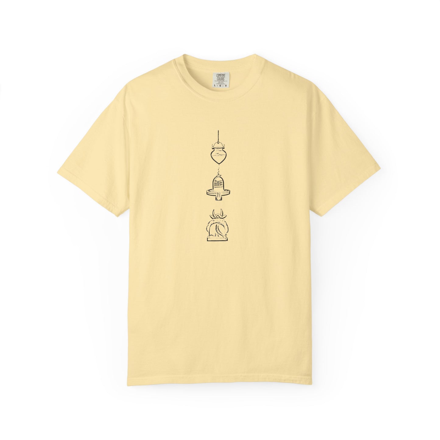 Trio Divine Symbols Embroidered Oversize T-Shirt