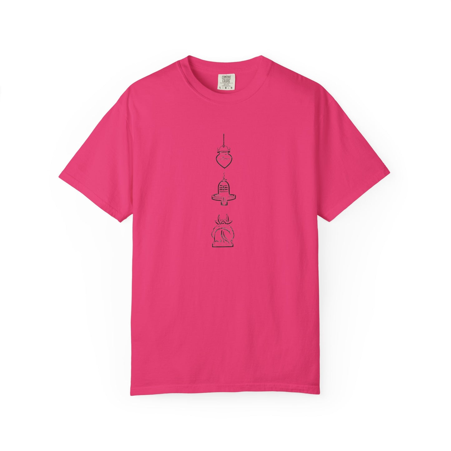 Trio Divine Symbols Embroidered Oversize T-Shirt