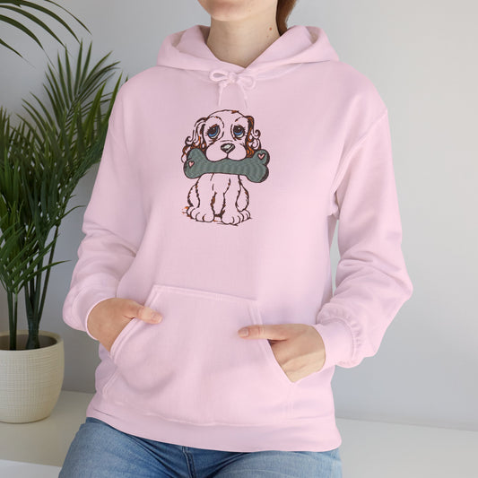 Adorable Dog Embroidery Design hoodie