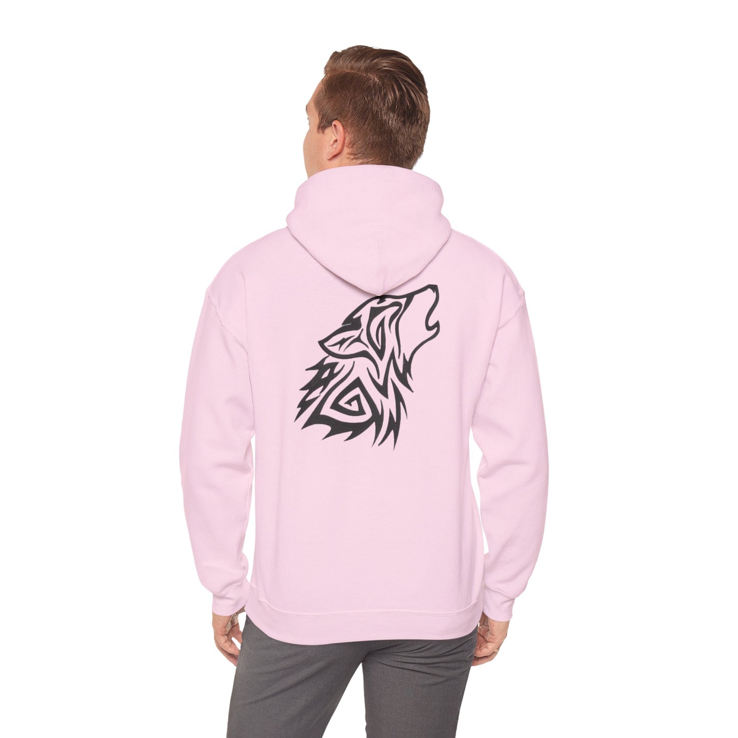 Tribal wolf ,Loyalty, freedom, and power Embroidery Design hoodie