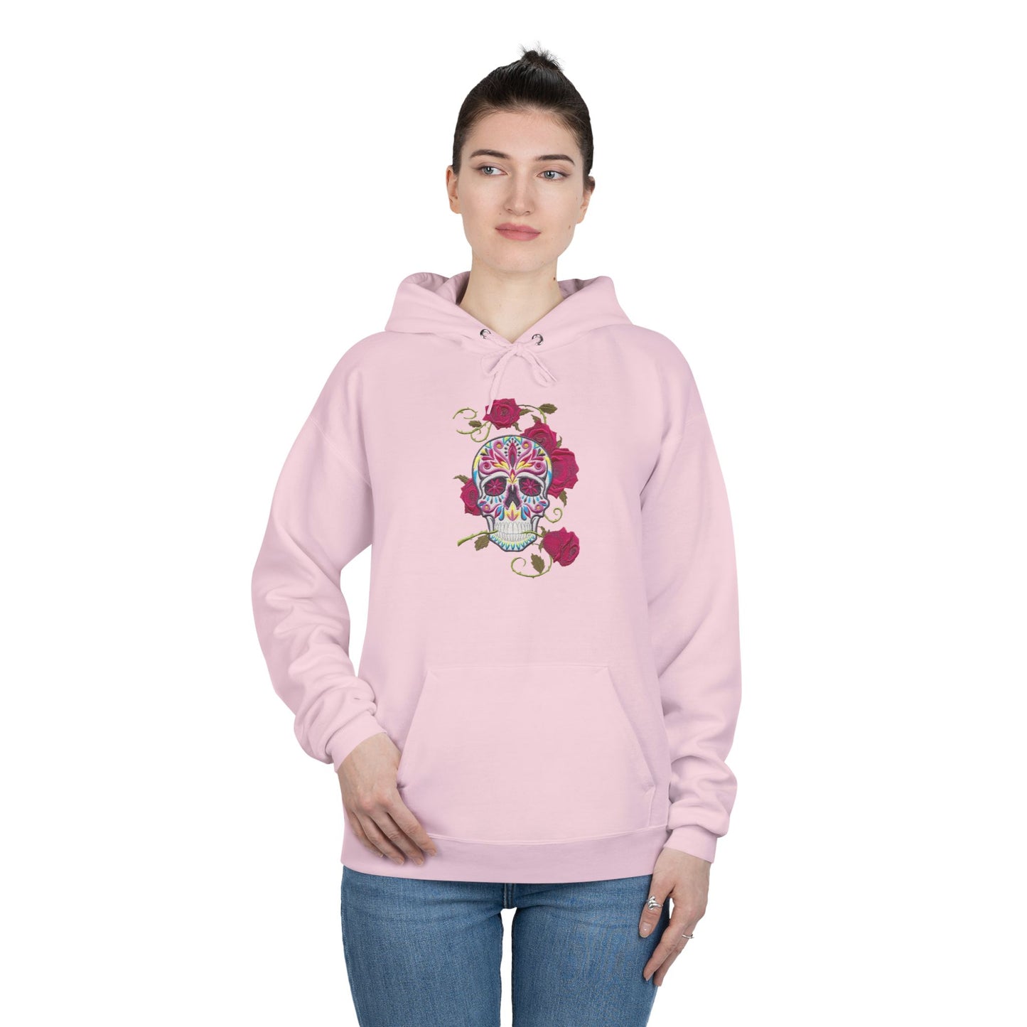 Day of Dead Death Flower Sugar Skull hoodie