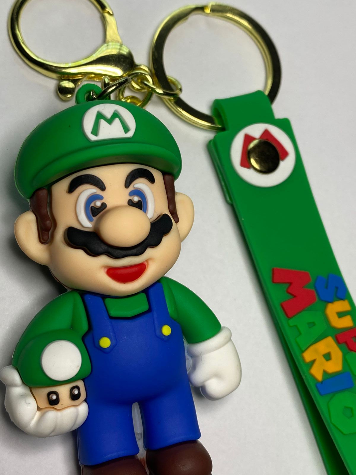 Luigi and Super Mario Themed Keychain