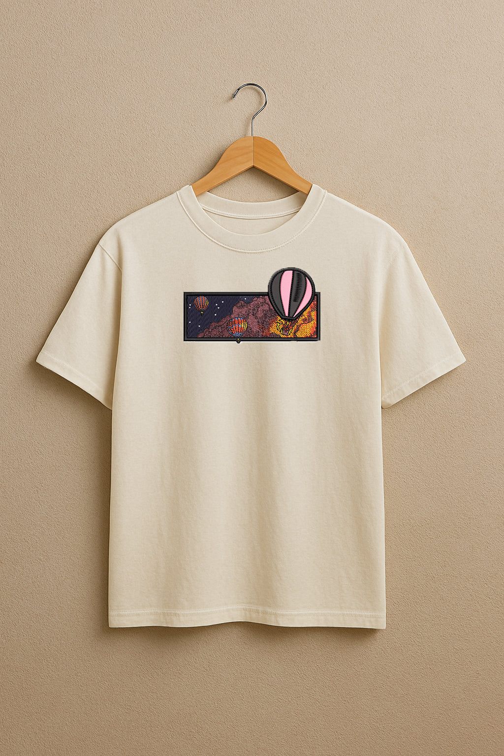 Hot Air Balloon Patch Artistry with Our Last Supper Patch for DIY Projects or Sewing  premium oversized t-shirt