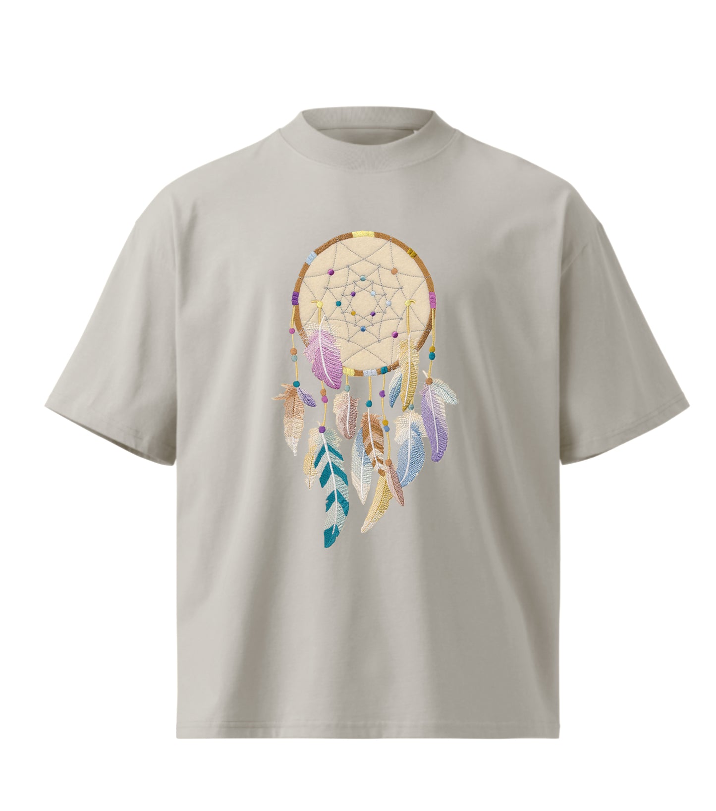 DREAMCATCHER  embroidery design Premium Oversized T-Shirt