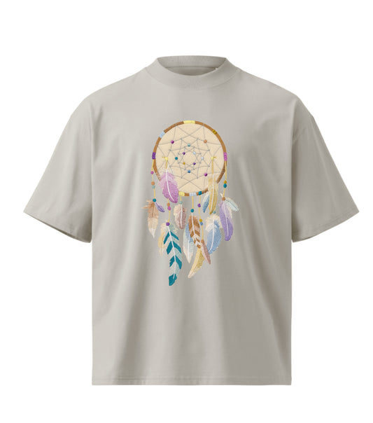 DREAMCATCHER  embroidery design Premium Oversized T-Shirt