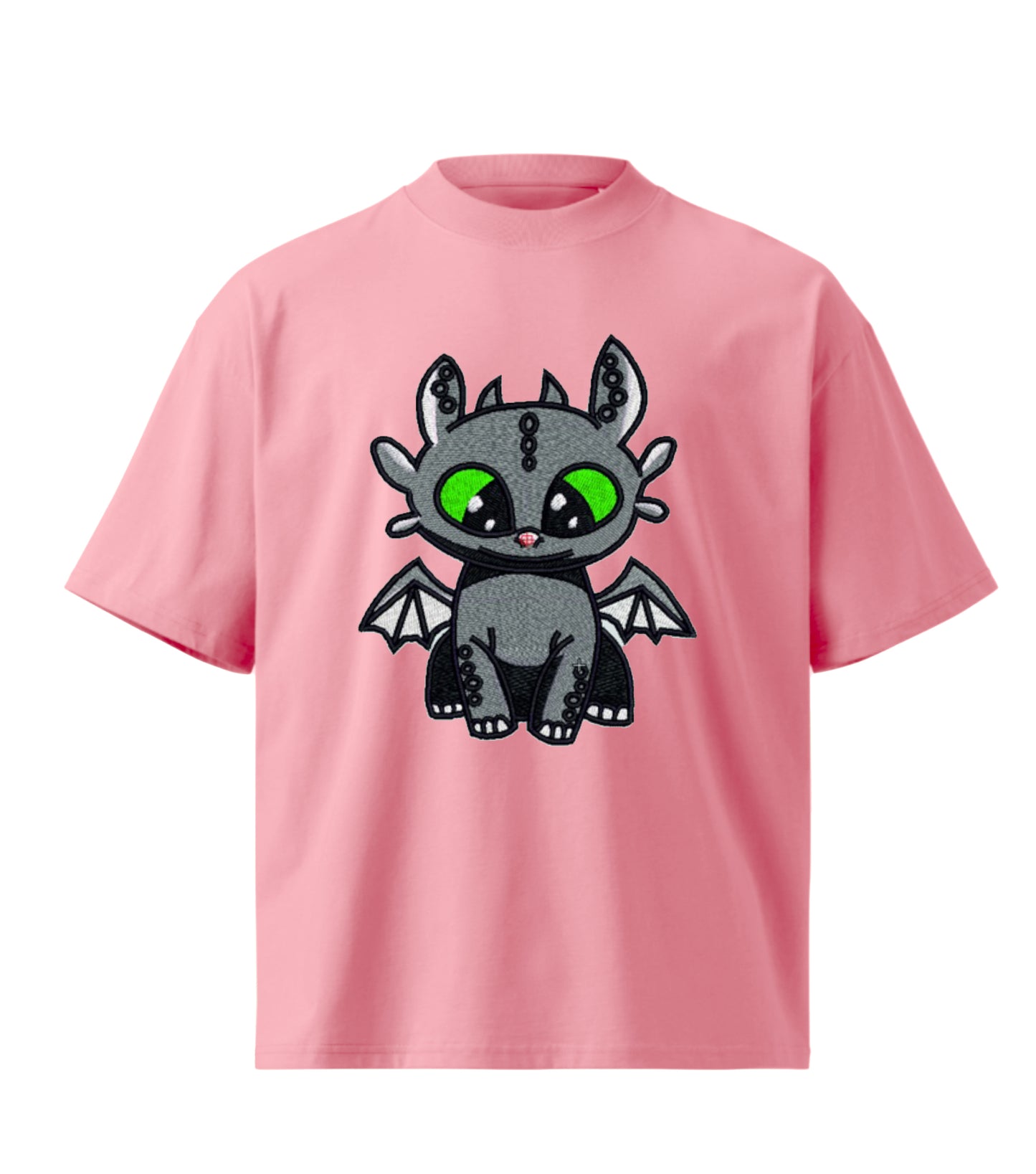 Dragon toothless  embroidery design Premium Oversized T-Shirt