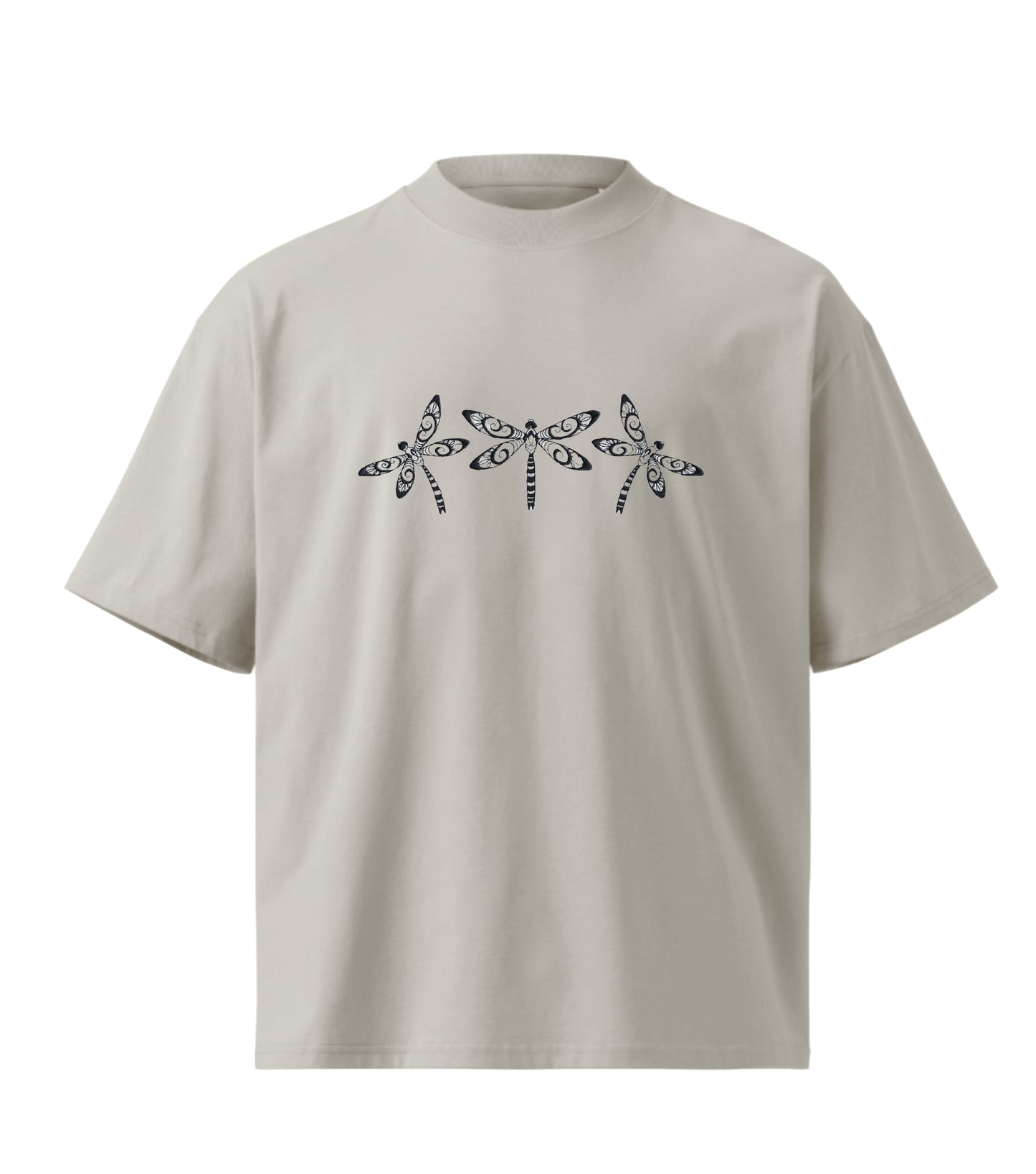Suzani Butterfly embroidery design Premium Oversized T-Shirt