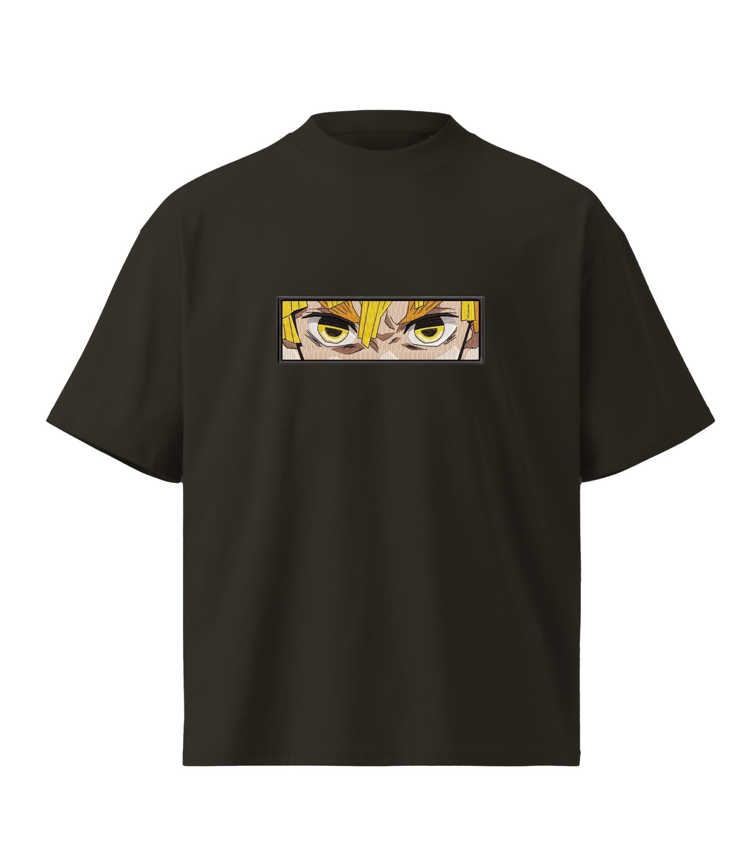 Demon Slayer Zenitsu Eyes Premium Oversized T-Shirt in  Cotton embroidery design