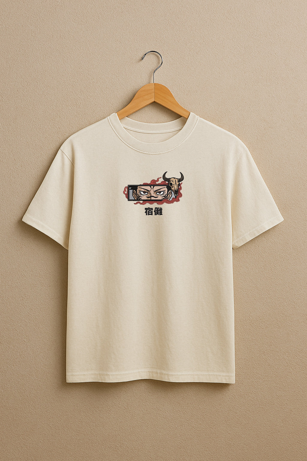 Sukuna embroidery Premium Oversized T-Shirt