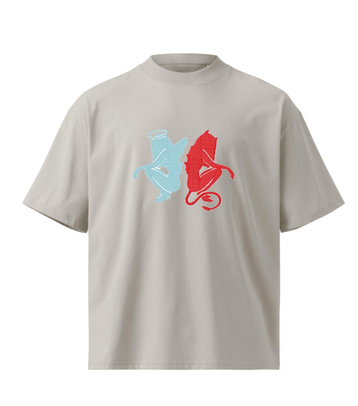 Antithesis embroidery design Premium Oversized T-Shirt