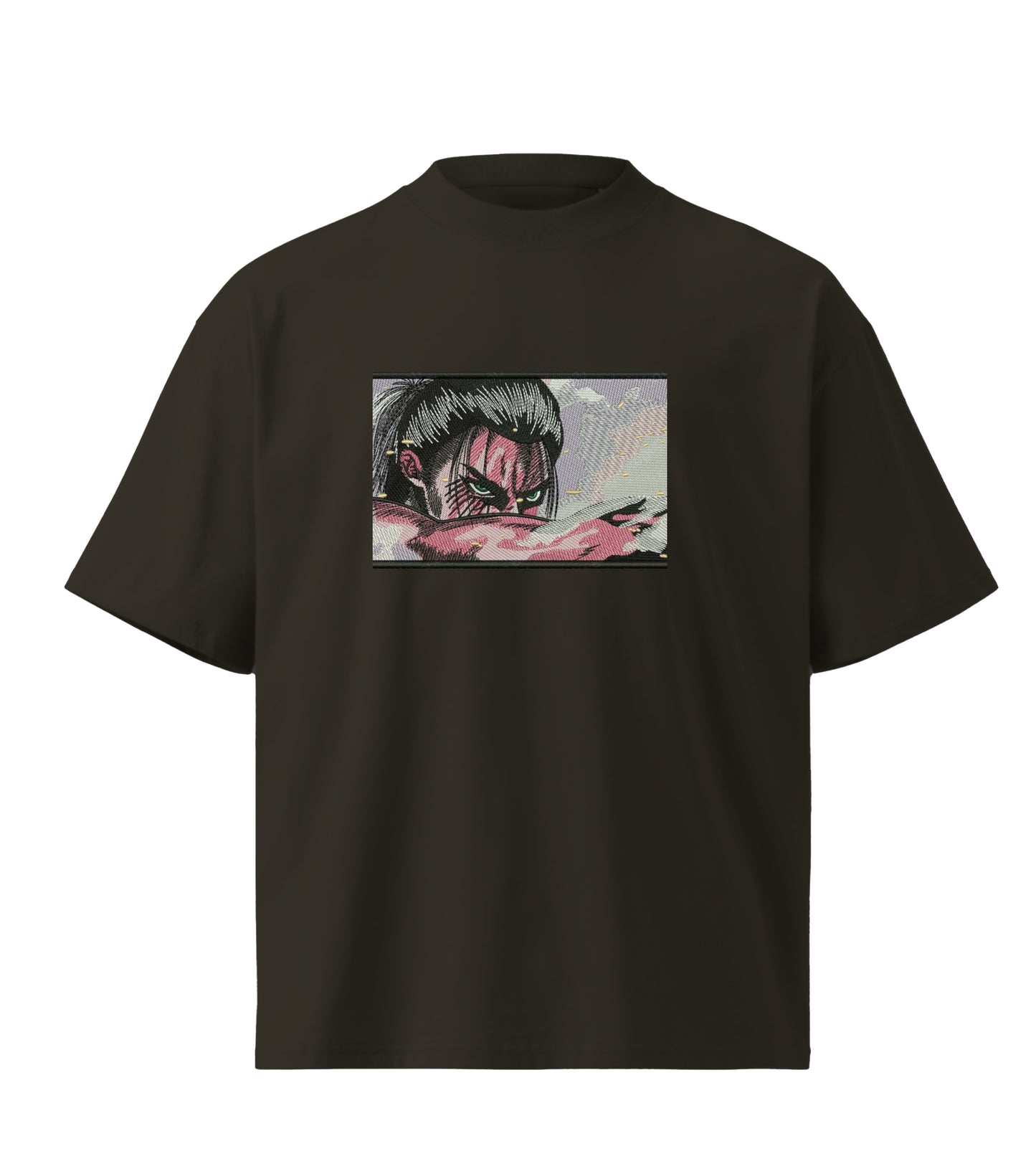 Eren Cuadro  embroidery design Premium Oversized T-Shirt