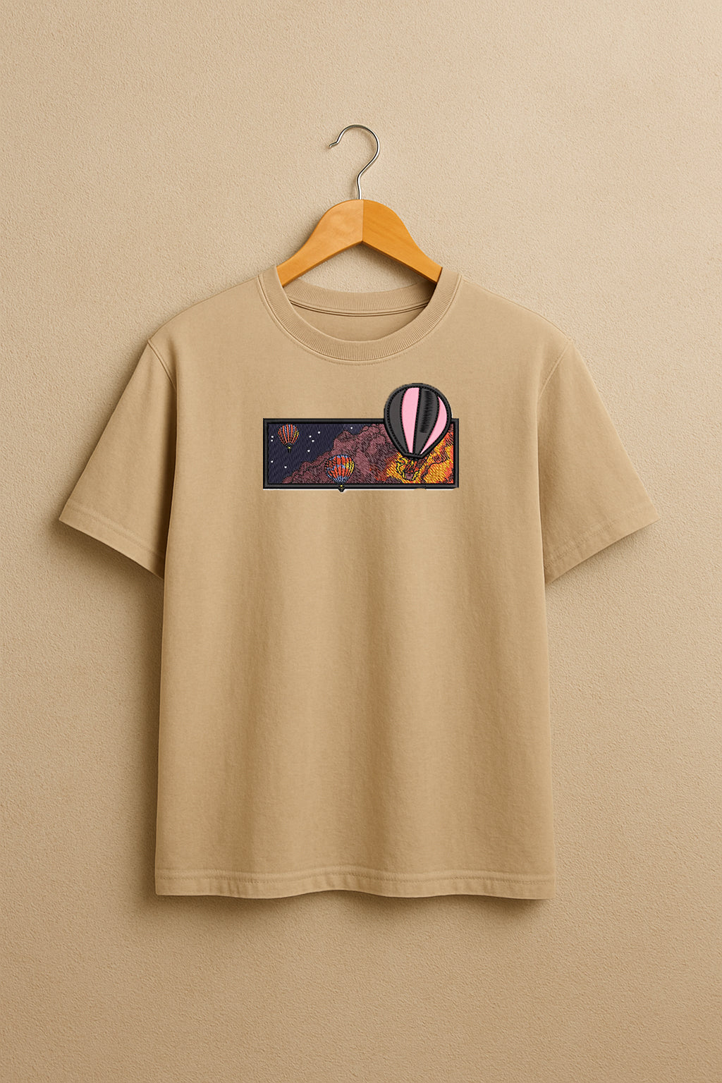 Hot Air Balloon Patch Artistry with Our Last Supper Patch for DIY Projects or Sewing  premium oversized t-shirt