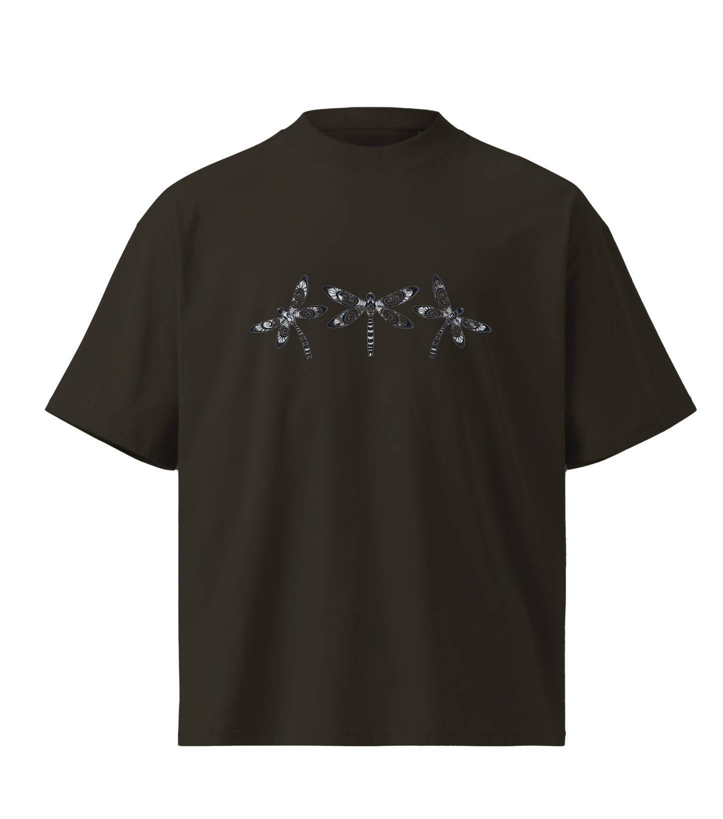 Suzani Butterfly embroidery design Premium Oversized T-Shirt