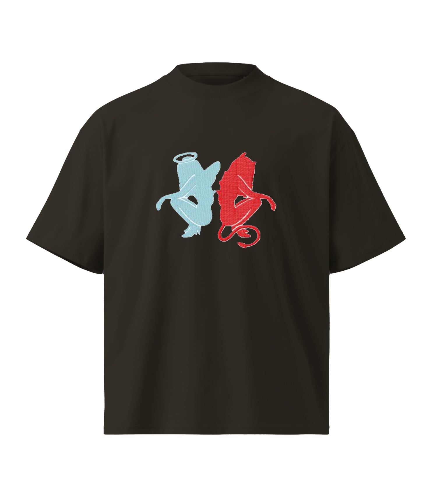 Antithesis embroidery design Premium Oversized T-Shirt