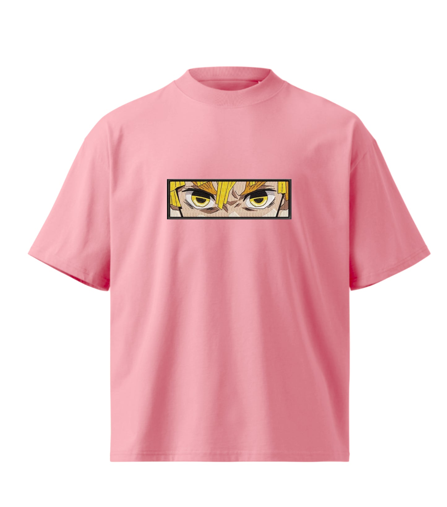 Demon Slayer Zenitsu Eyes Premium Oversized T-Shirt in  Cotton embroidery design