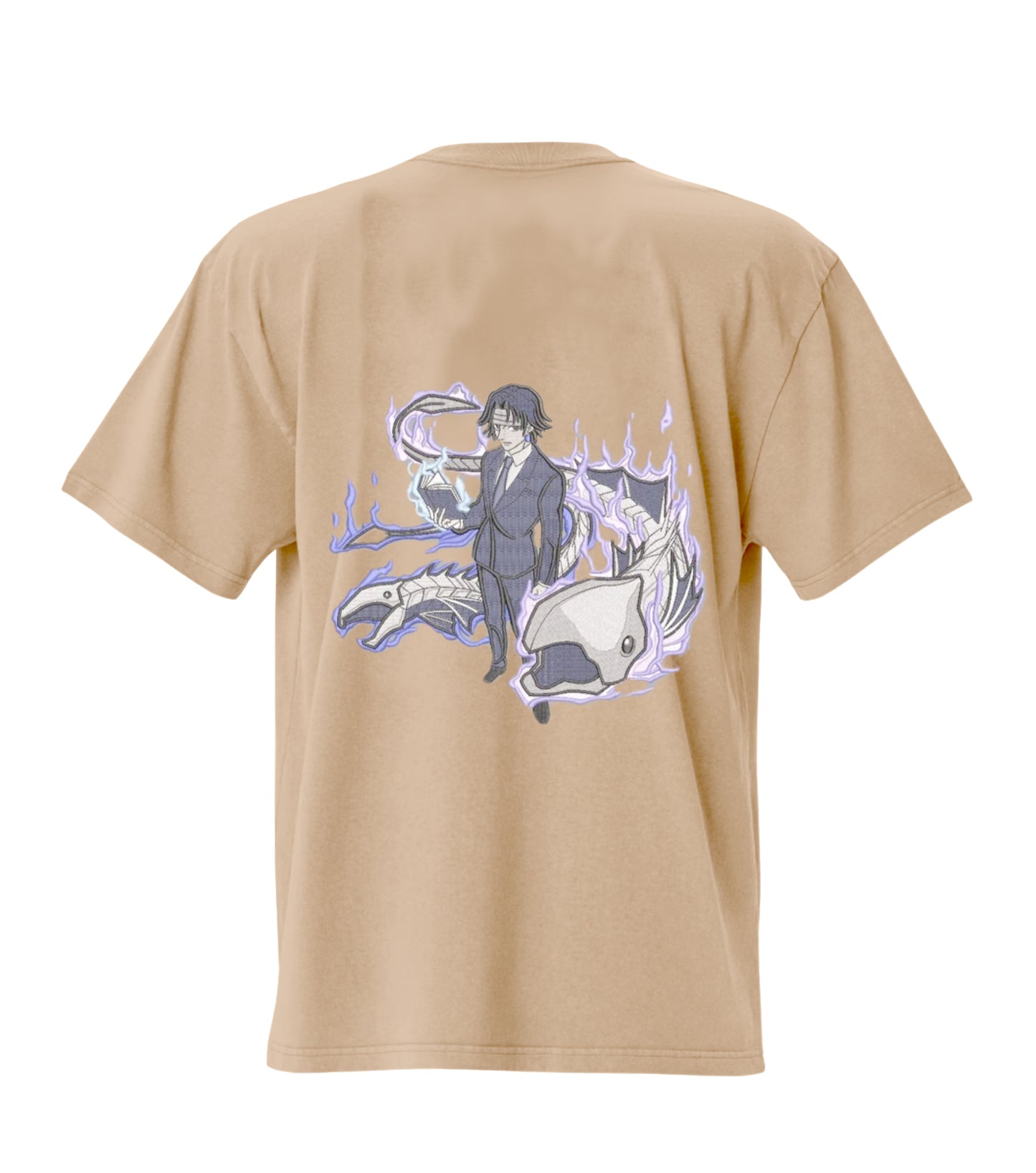 Hunter X Hunter Premium Embroidery Design Oversized T-Shirt in 210 GSM Cotton