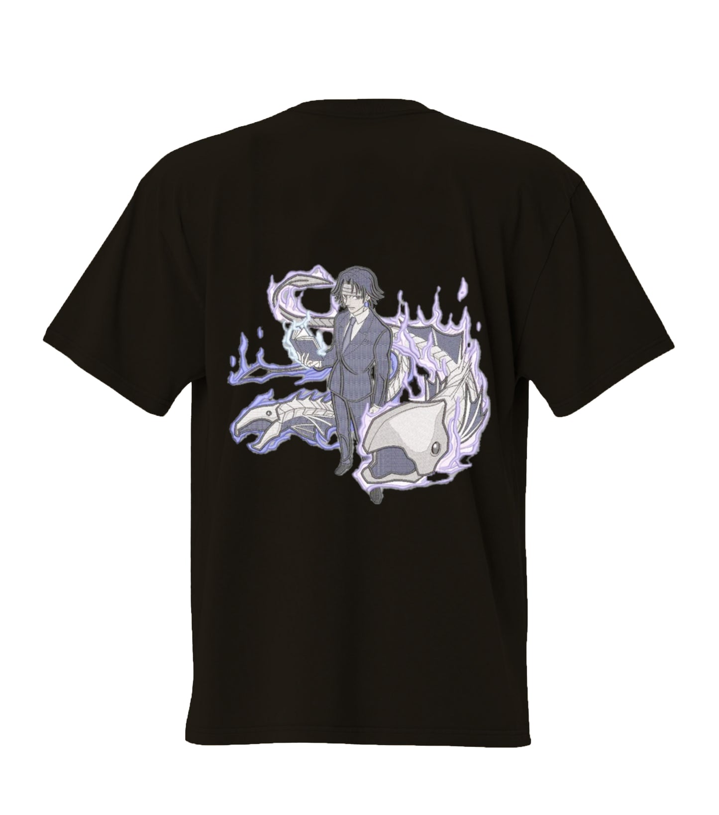 Hunter X Hunter Premium Embroidery Design Oversized T-Shirt in 210 GSM Cotton