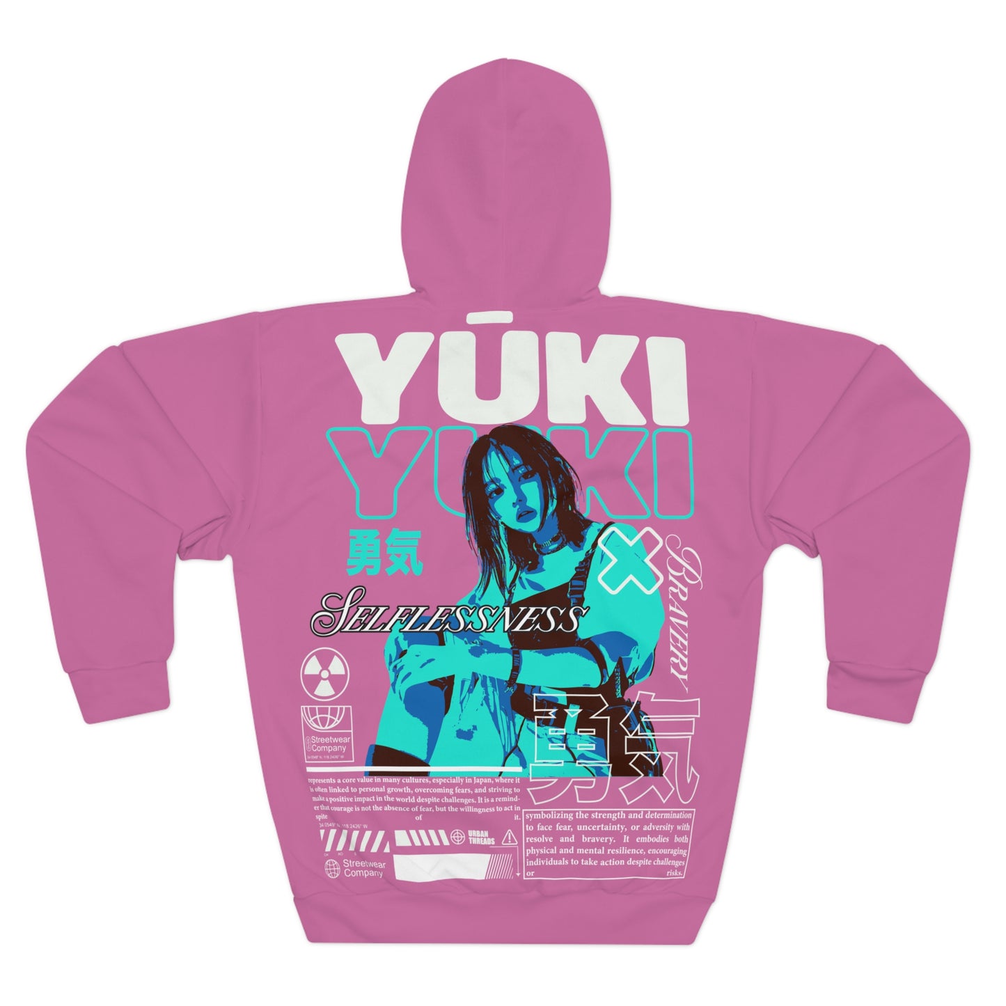 Japanese Hoodie  Art Print, Yuki Digital Poster