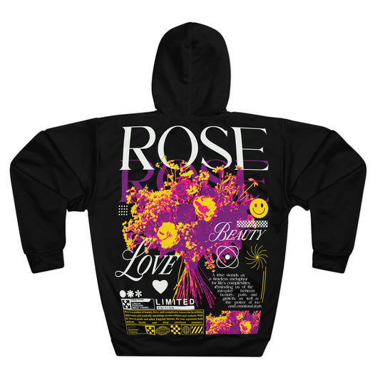 A2F Rose Flowers - Bold Urban Graffiti Aesthetic Hoodie