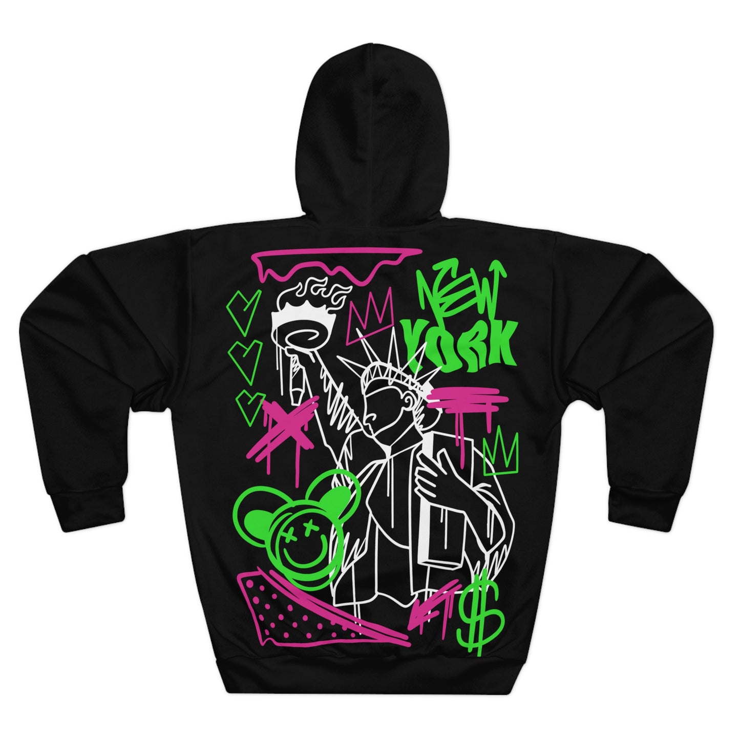 New York City graffiti-style graphic print Hoodie