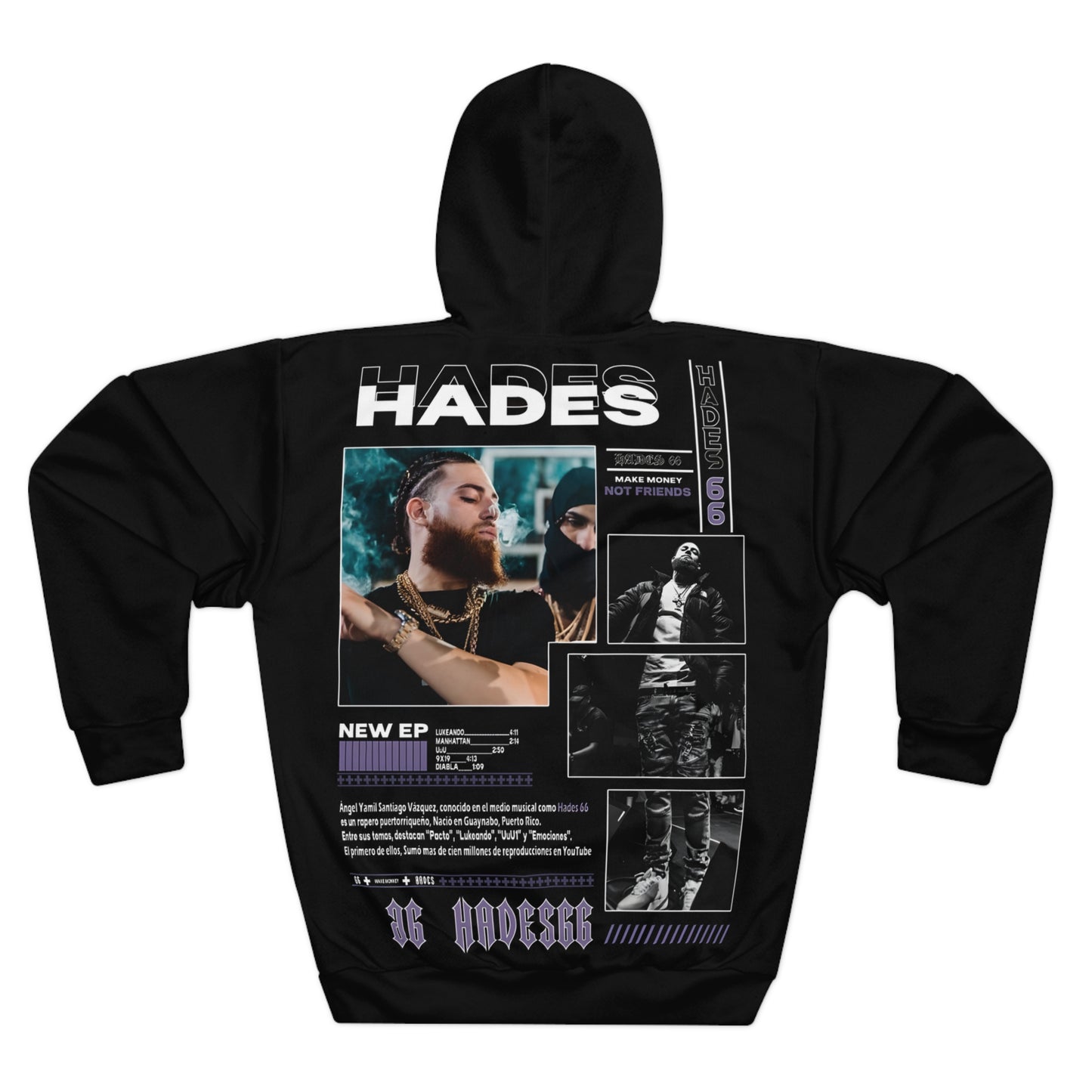 "MAKE MONEY NOT FRIENDS," "NEW EP,"  Hoodie