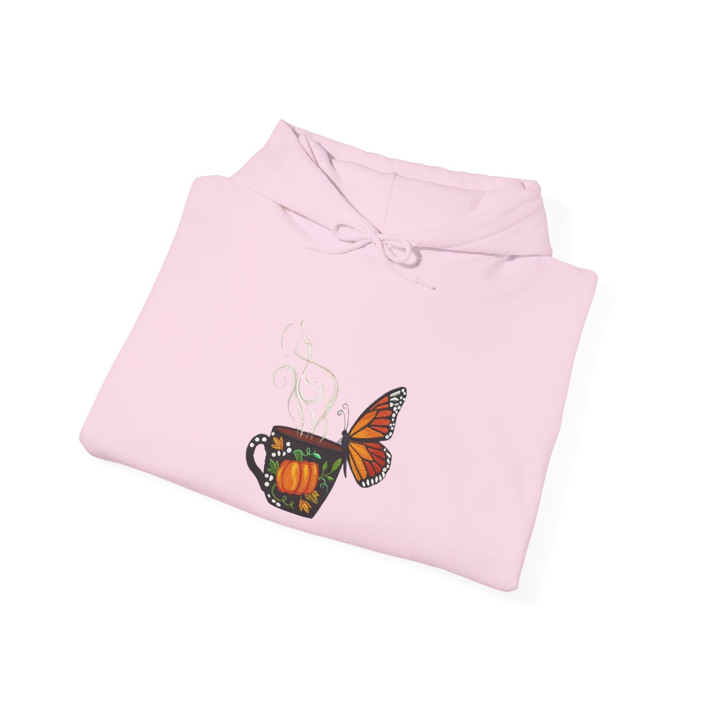 Coffee Break Butterfly Embroidery Design hoodie