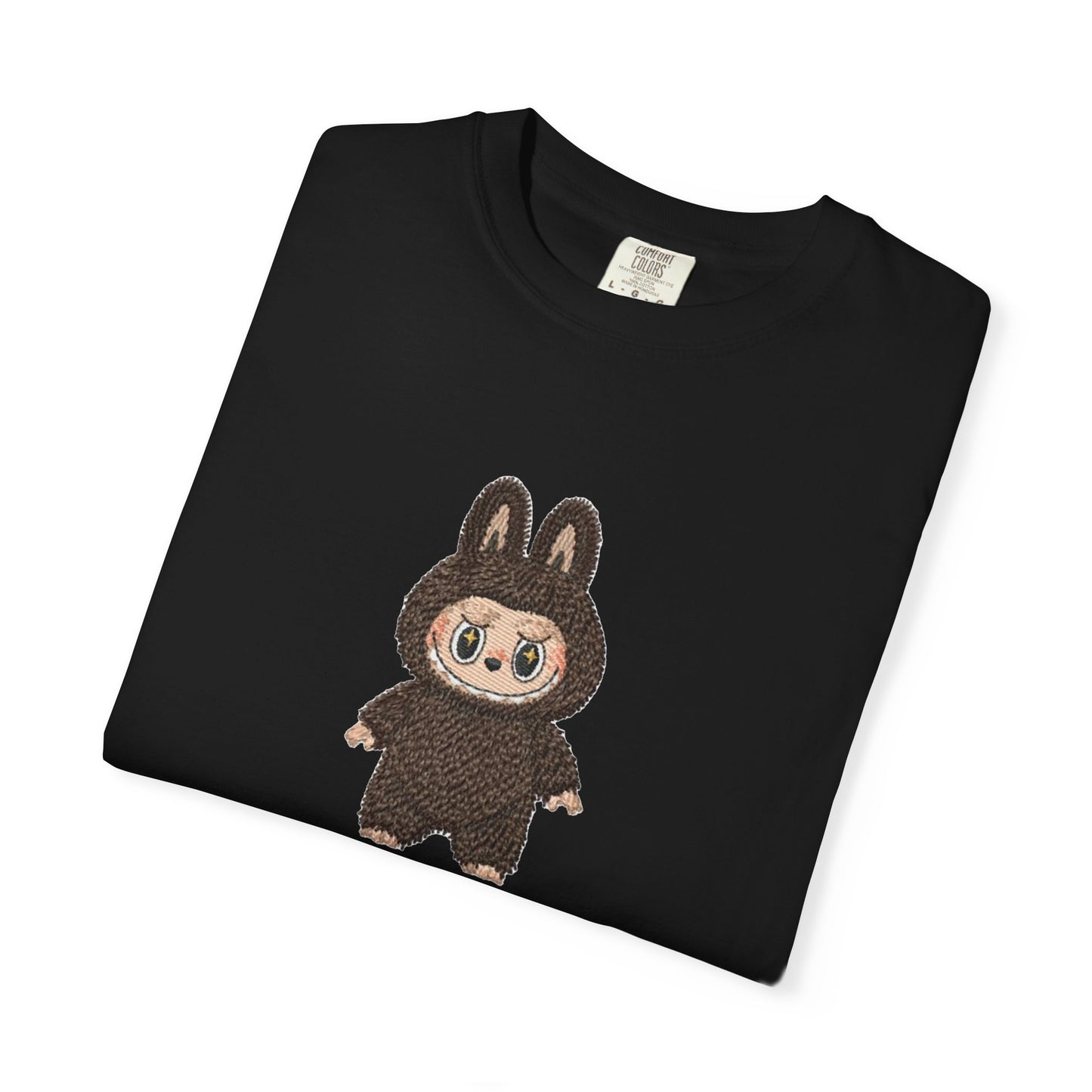 Cute Bunny Character Embroidered T-Shirt – Oversized Premium Cotton