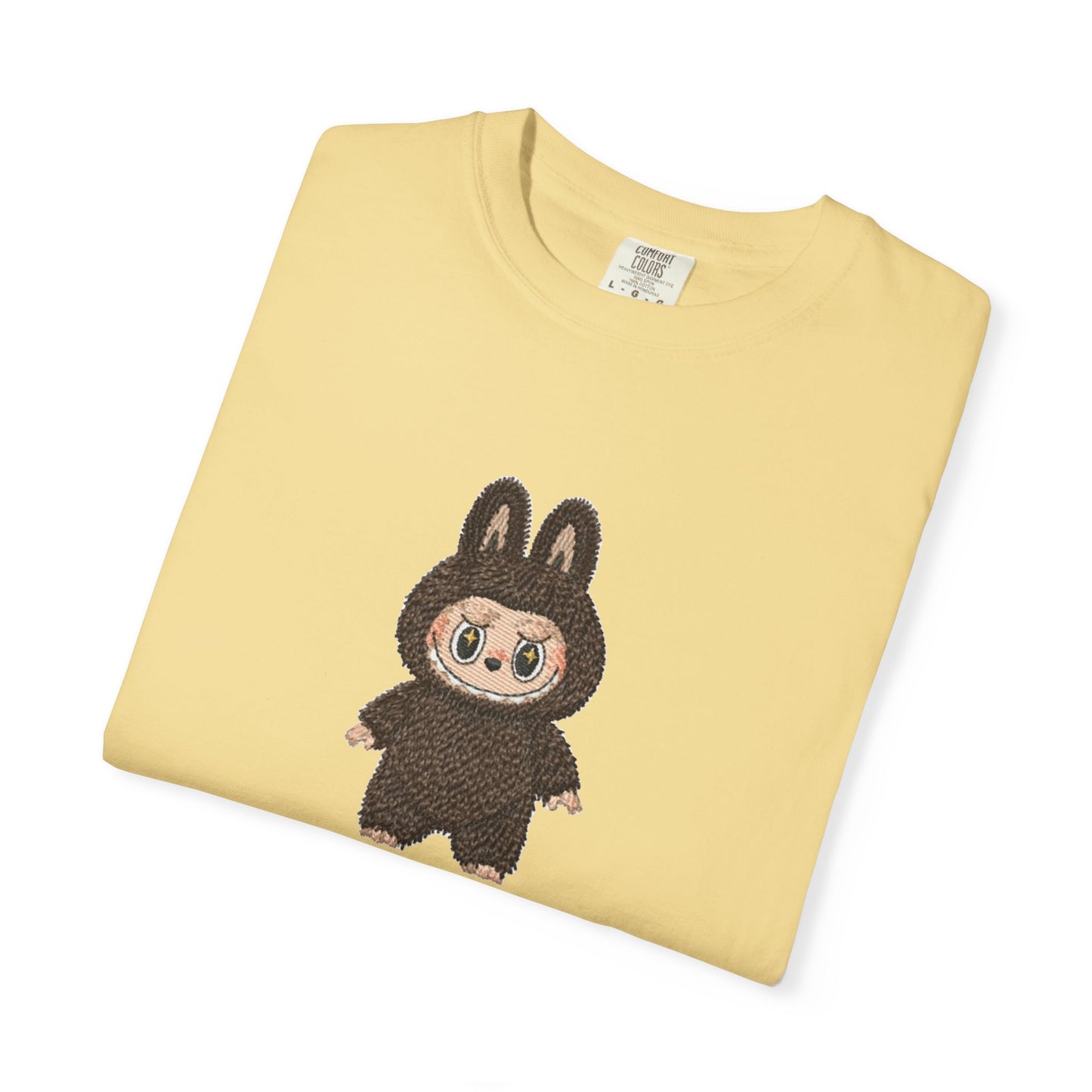 Cute Bunny Character Embroidered T-Shirt – Oversized Premium Cotton
