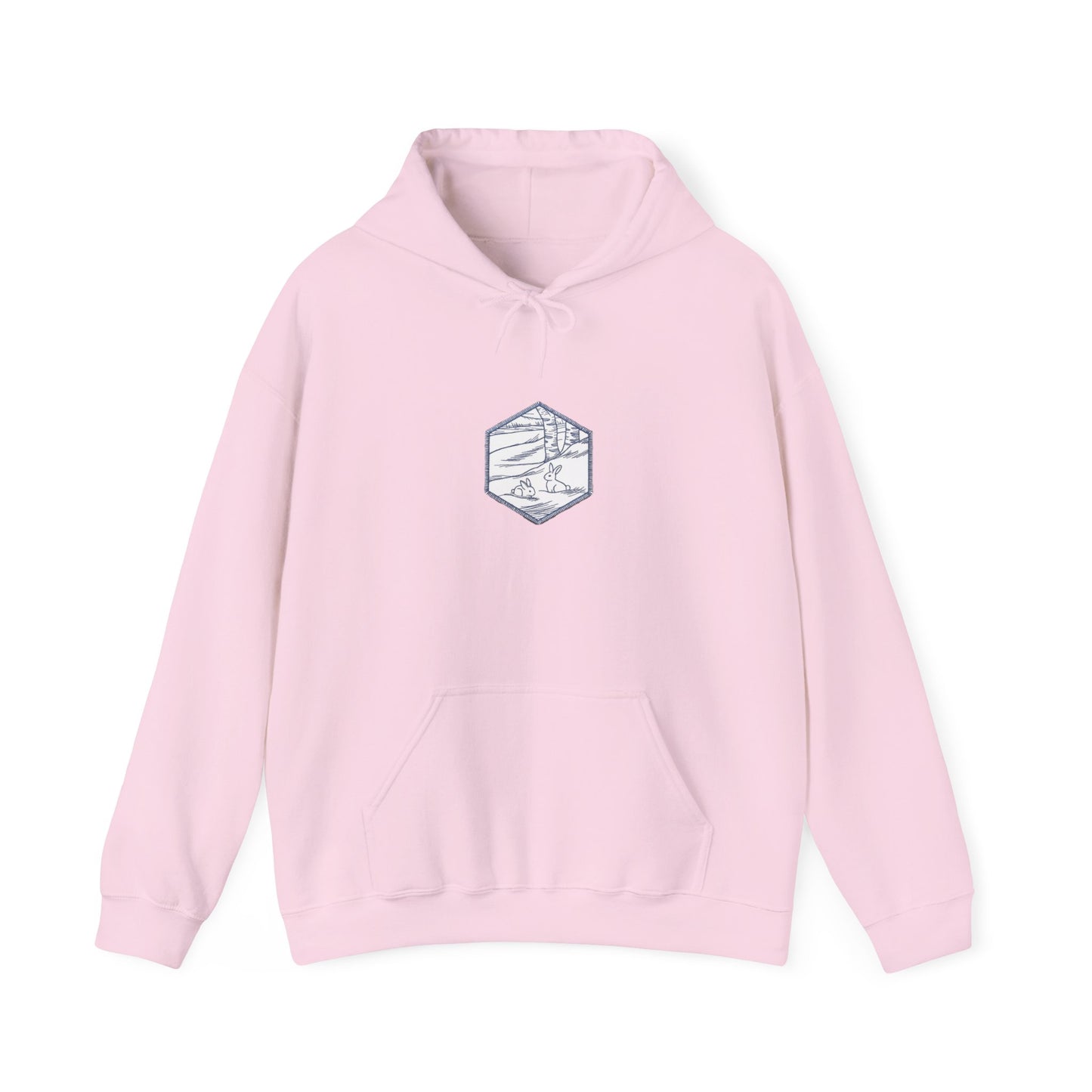 Hexagon Winter Scene Coaster  Embroidery Design hoodie