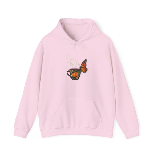 Coffee Break Butterfly Embroidery Design hoodie