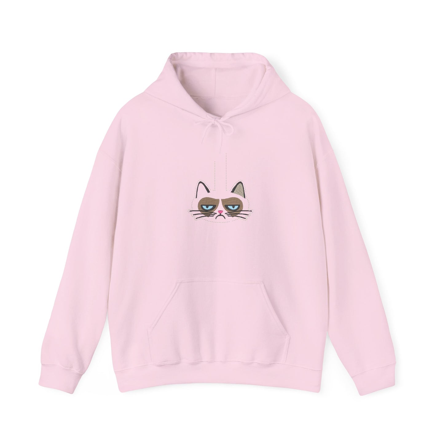 Grumpy Cat Loves K Pop. Korean Embroidery Design hoodie