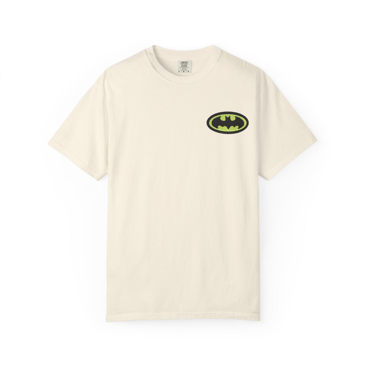 Premium Cotton T-Shirt with Bat-Inspired Embroidery