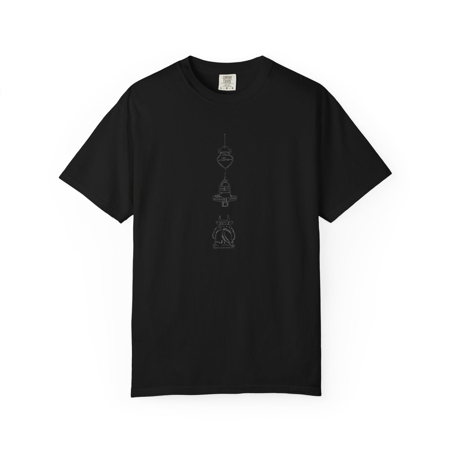 Trio Divine Symbols Embroidered Oversize T-Shirt