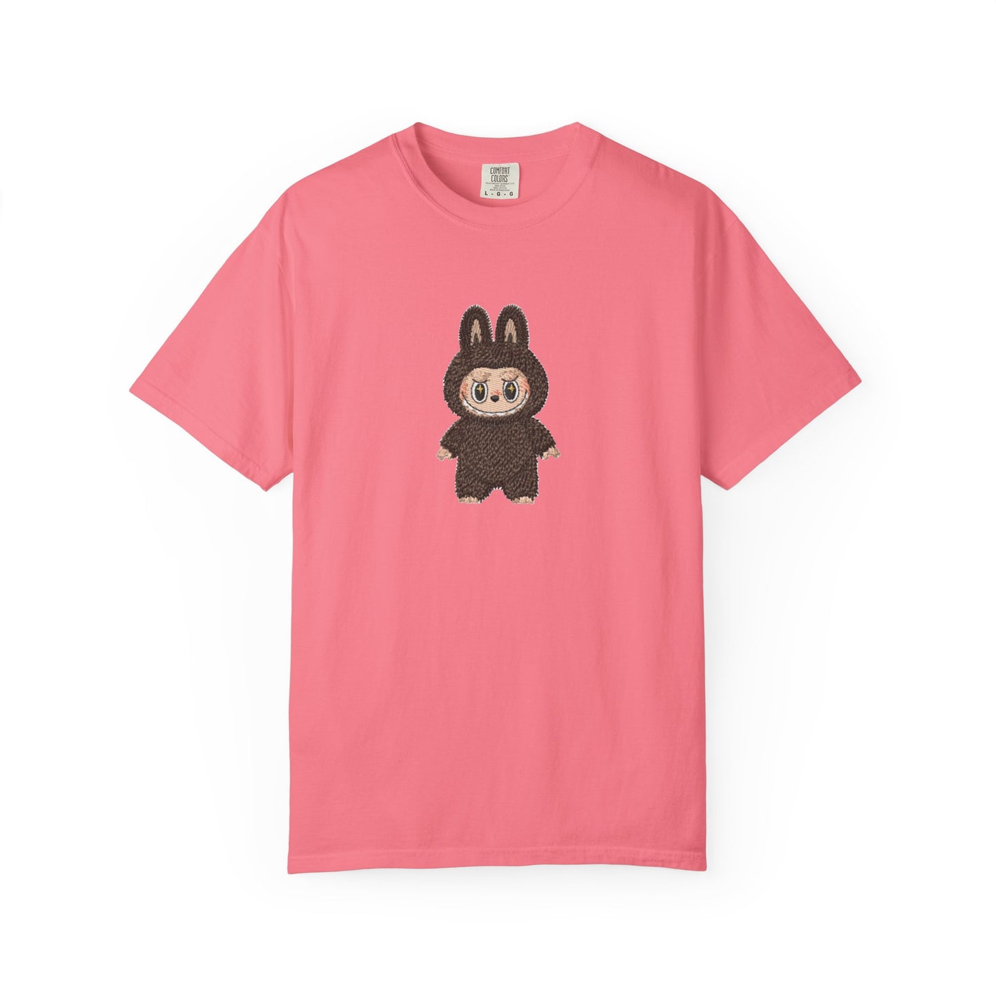 Cute Bunny Character Embroidered T-Shirt – Oversized Premium Cotton