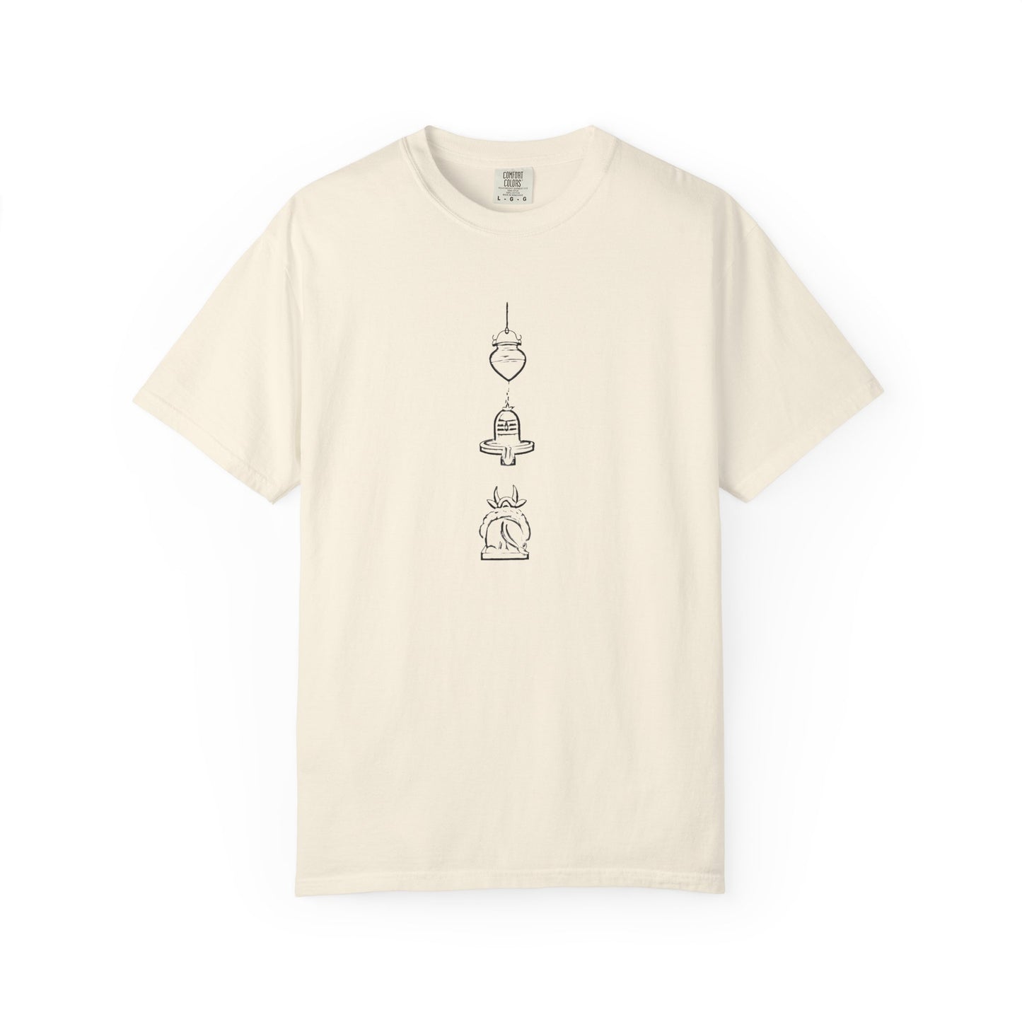 Trio Divine Symbols Embroidered Oversize T-Shirt