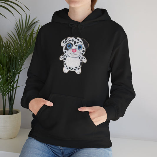 cartoon-style Dalmatian puppy Embroidery Design hoodie