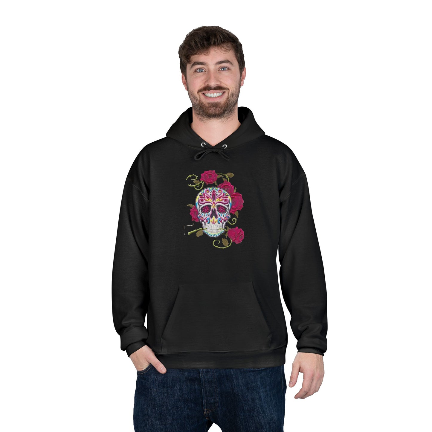 Day of Dead Death Flower Sugar Skull hoodie