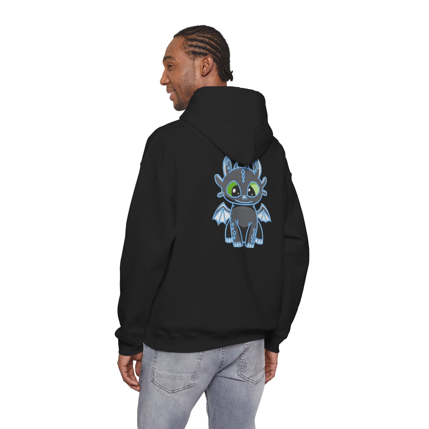 Toothless Embroidery Design hoodie