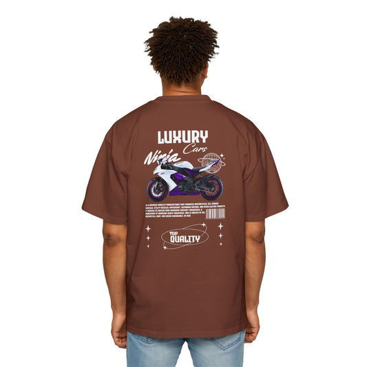 "LUXURY," "Nicia Cars," and "TOP QUALITY," Oversized T-Shirt